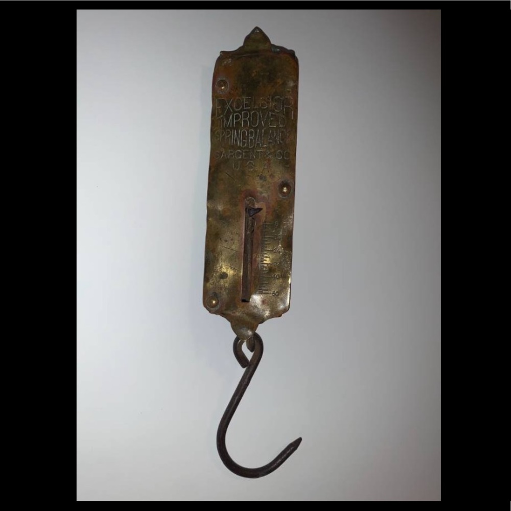 Antique Spring Balance Saragent & Co 50 Pound